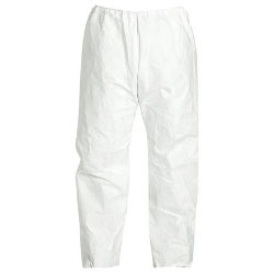 PANTS TYVEK WHITE LARGE W/ ELASTIC WAIST(50/CS) - Pants
